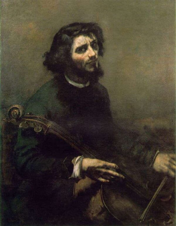 Der Cellist – Gustave Courbet Gustave Courbet 70x85