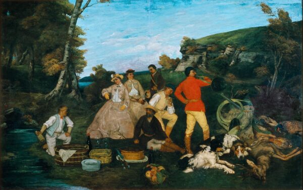 Das Picknick des Jägers – Gustave Courbet Gustave Courbet 105x70