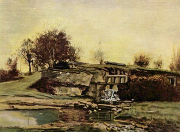 Daubigny und die Schleuse von Optevoz – Gustave Courbet Gustave Courbet 105x70