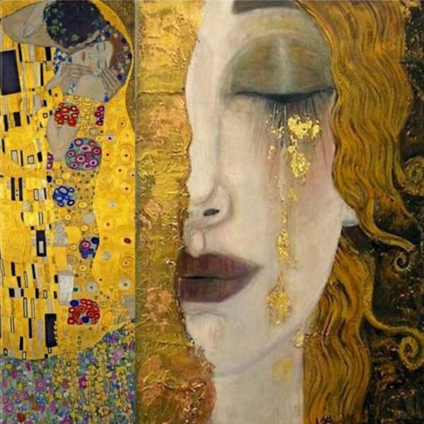 Die goldenen Tränen – Gustav Klimt (personalisiert) Beliebte Bilder 70x70