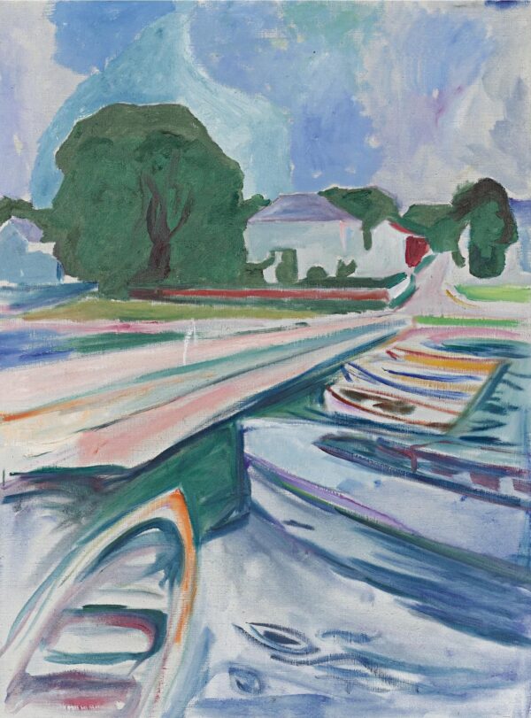 Die Brücke von Aasgaardstrand – Edvard Munch Edvard Munch 70x105