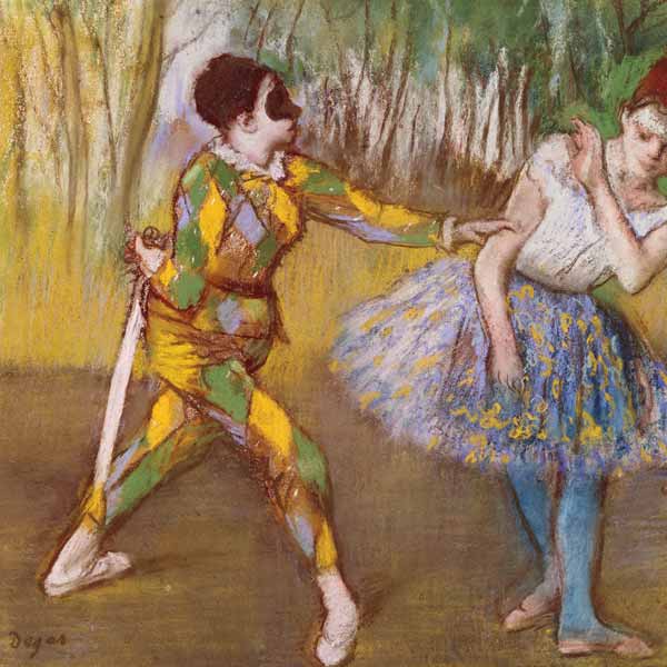 Harlekin und Columbine – Edgar Degas Edgar Degas 70x70