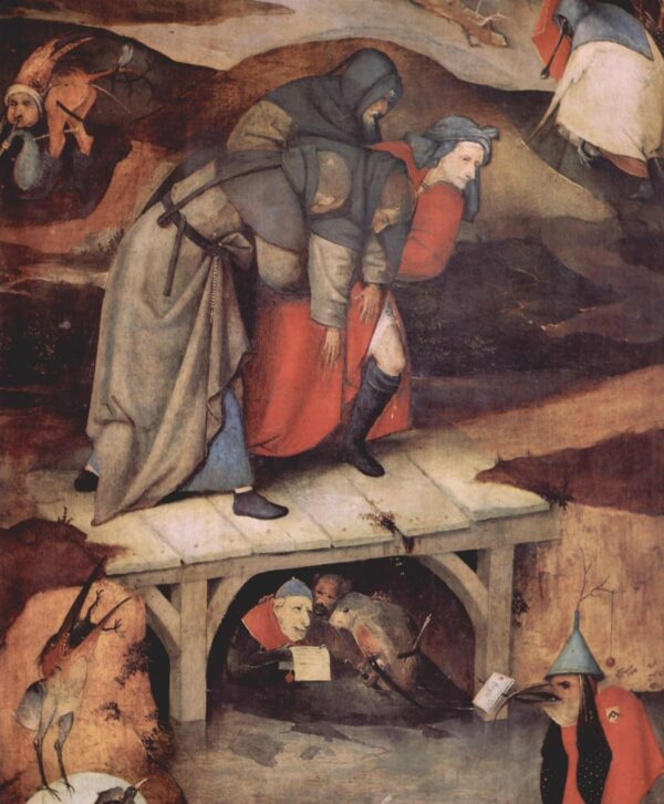 Detail des Triptychons « Die Versuchung des heiligen Antonius », um 1501 – Jérôme Bosch Hieronymus Bosch 70x85