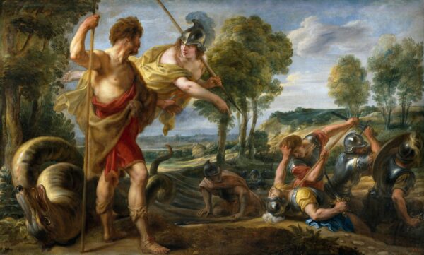 Cadmus füttert die Zähne des Drachen – Peter Paul Rubens Peter Paul Rubens 120x70