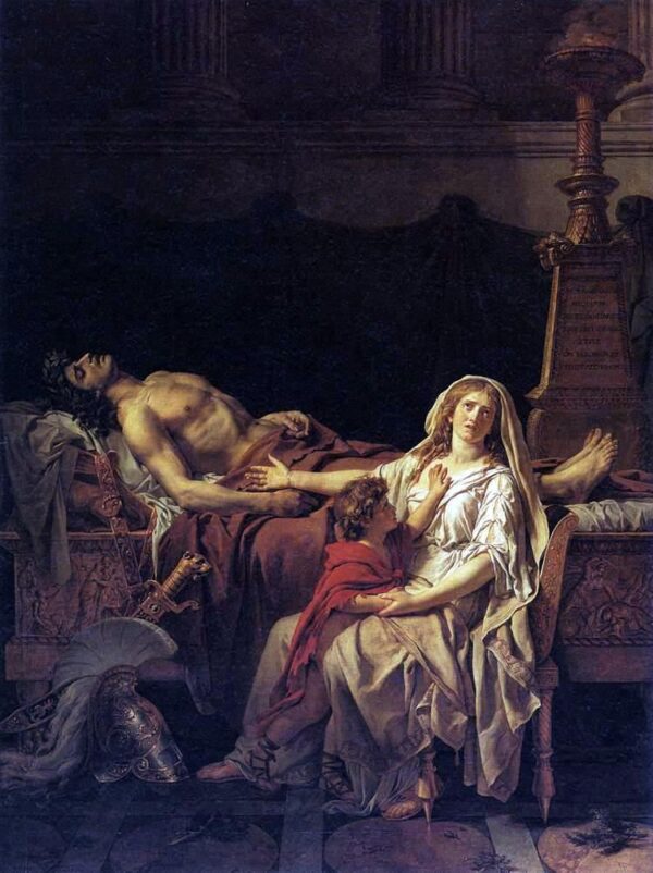 Andromache weint um Hektor – Jacques-Louis David 70x85