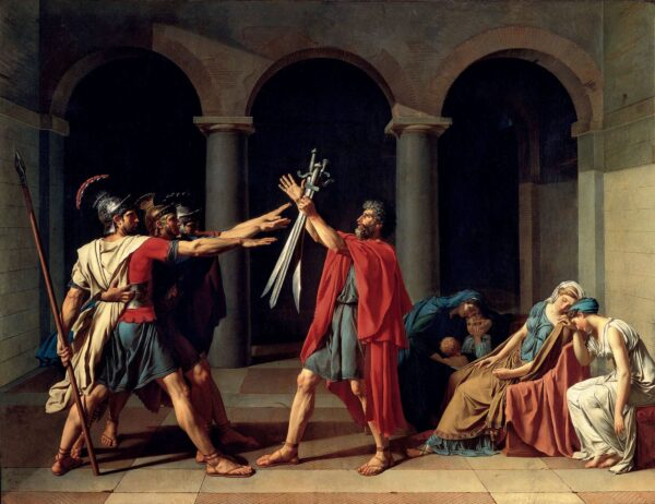 Der Eid der Horatier – Jacques-Louis David Beliebte Bilder 85x75