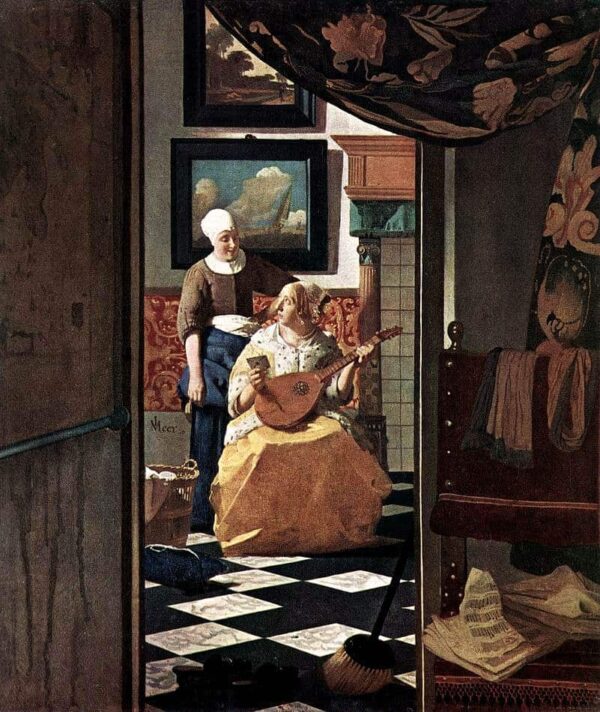 Der Liebesbrief (Vermeer) – Johannes Vermeer Jan Vermeer 70x85