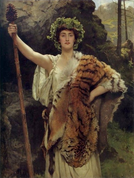 Die Priesterin des Bacchus von John Collier John Collier 70x85