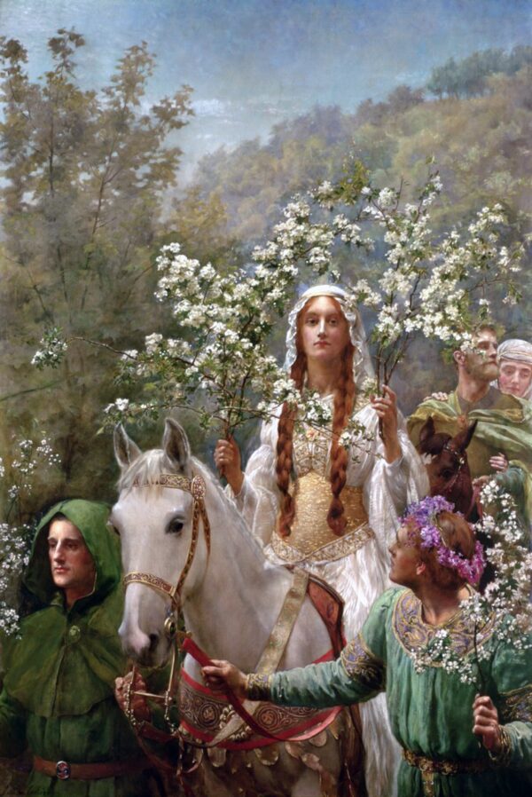 „Das Mai-Fest der Königin Guinevere“ von John Collier John Collier 70x105