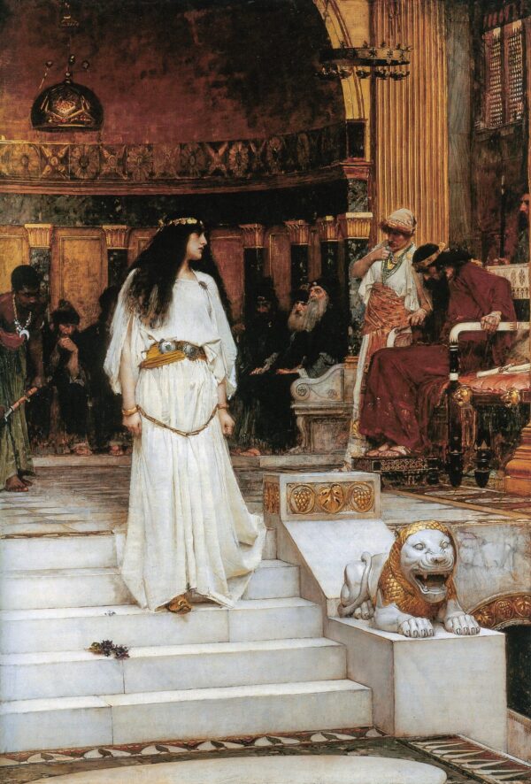 Mariamne verlässt den Gerichtssaal von Herodes – John William Waterhouse John William Waterhouse 70x105