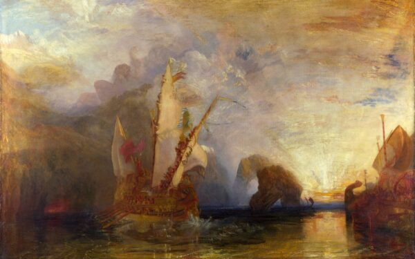 Ulysse, der sich über Polyphem lustig macht – William Turner J.M.W. Turner 105x70