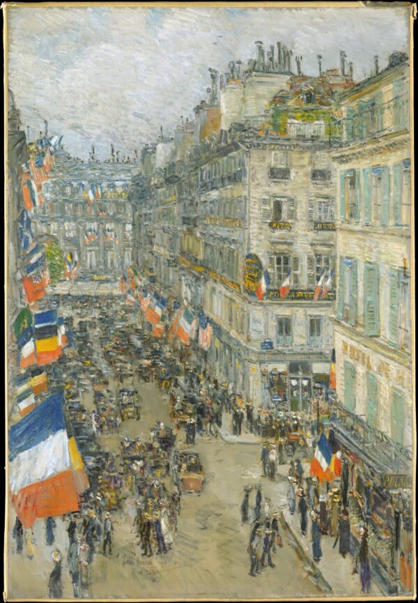 Vierzehnter Juli, Rue Daunou, 1910 – Childe Hassam Childe Hassam