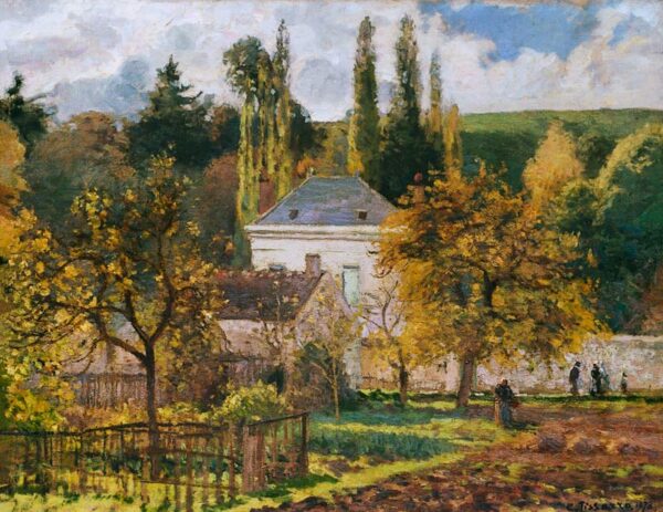 Haus der Bürger in l’Hermitage, Pontoise – Camille Pissarro Camille Pissarro 85x75