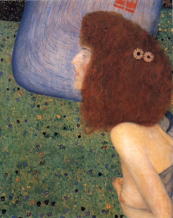 Das junge Mädchen mit dem blauen Schleier – Gustav Klimt Gustav Klimt 70x85