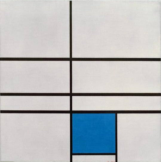 Komposition mit Blau 1935 – Mondrian Piet Mondrian 70x70