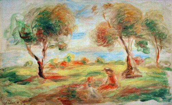 Das Landschaftsbild in der Nähe von Cagnes – Pierre-Auguste Renoir Pierre-Auguste Renoir 105x70