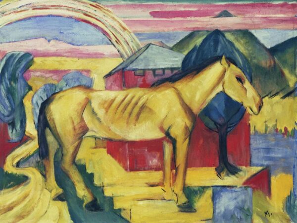 Langer gelber Hengst – Franz Marc Franz Marc 85x75