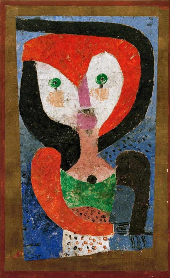 Fille de Saxe, 1922 – Paul Klee: Tochter von Sachsen, 1922 – Paul Klee Paul Klee 70x105