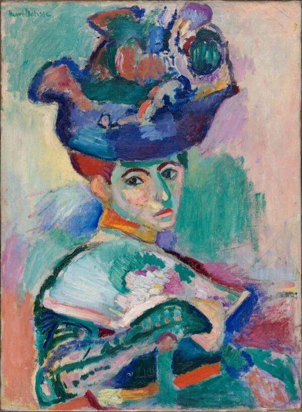 Die Frau mit dem Hut 1905 – Matisse Beliebte Bilder 70x105