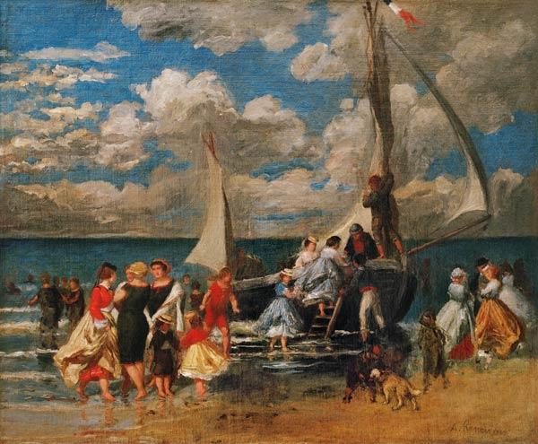 Treffen um ein Boot herum 1862 – Pierre-Auguste Renoir Pierre-Auguste Renoir 85x75