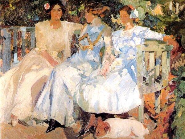 Meine Frau und meine Töchter im Garten – Sorolla Joaquín Sorolla