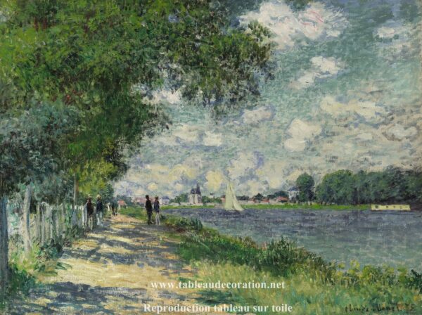 Die Seine in Argenteuil – Gemälde von Monet Claude Monet 85x75