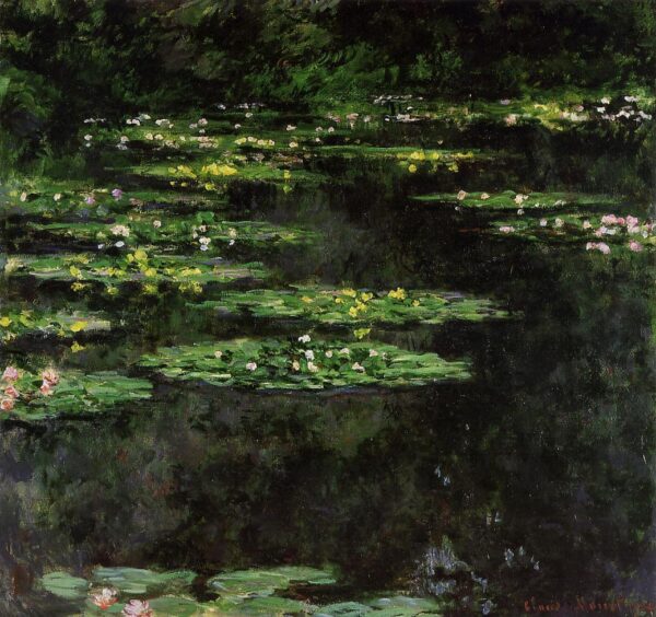 Die Seerosen – Claude Monet „Die Seerosen“ von Claude Monet 70x70