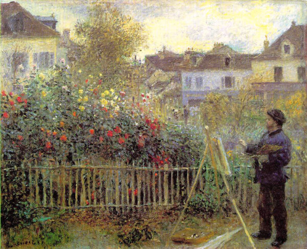 Monet malt seinen Garten in Argenteuil – Pierre-Auguste Renoir Pierre-Auguste Renoir 85x75