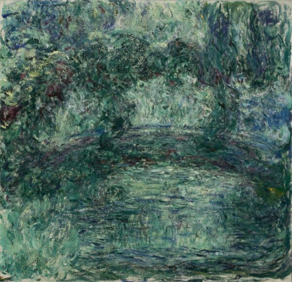 Die japanische Brücke über den Seerosenteich in Giverny – Claude Monet Claude Monet 70x70