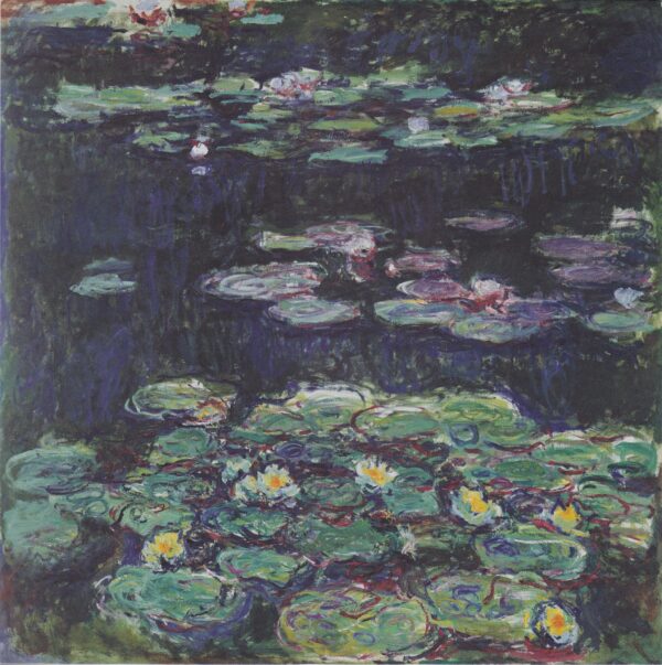 Nymphen weiß und gelb – Claude Monet Claude Monet 70x70