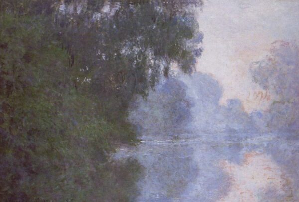 Matinée auf der Seine, Nebelwirkung – Claude Monet Claude Monet 105x70