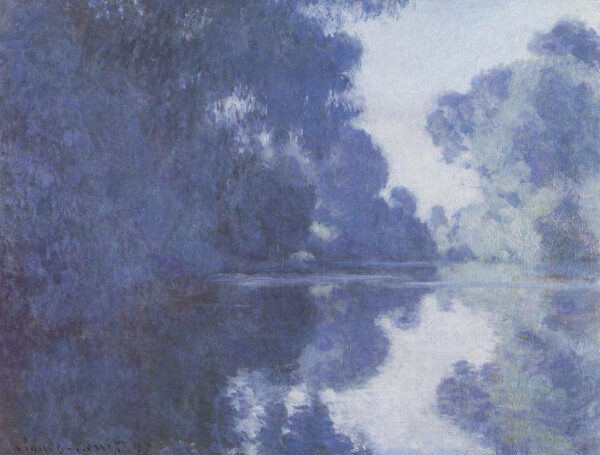 Matinée an der Seine, in der Nähe von Giverny von Claude Monet Claude Monet 85x75