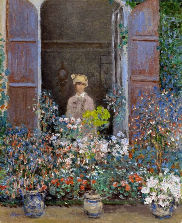 Camille Monet am Fenster, Argenteuil – Claude Monet Claude Monet 70x85