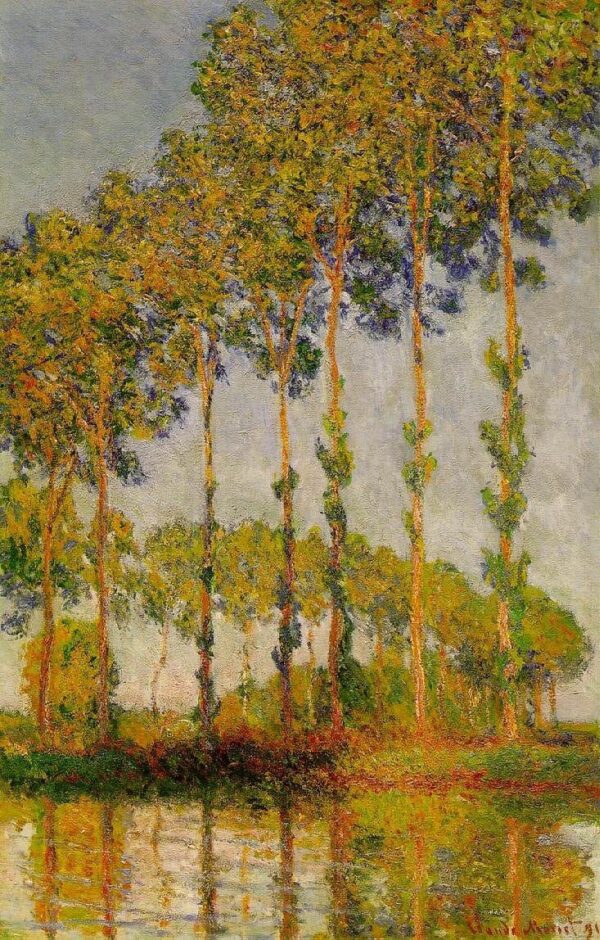 Reihe von Pappeln – Claude Monet Claude Monet 70x105