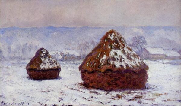 Meules, Schneeeffekt von Claude Monet Claude Monet 105x70