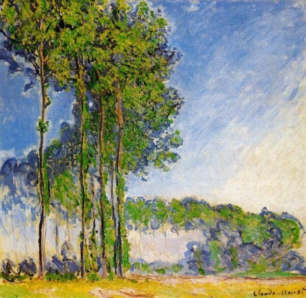 Pappeln, gesehen vom Sumpf – Claude Monet Claude Monet 70x70