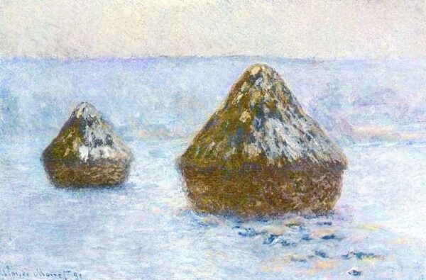 Die Heuhaufen, Winter von Claude Monet Claude Monet 105x70