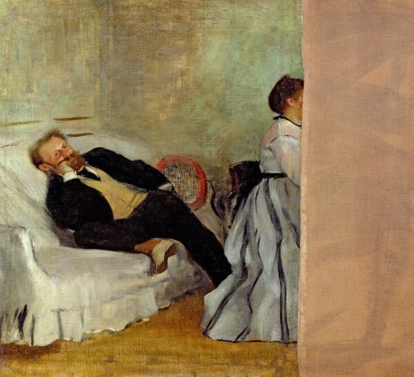 Édouard Manet und seine Frau – Edgar Degas Edgar Degas 70x70