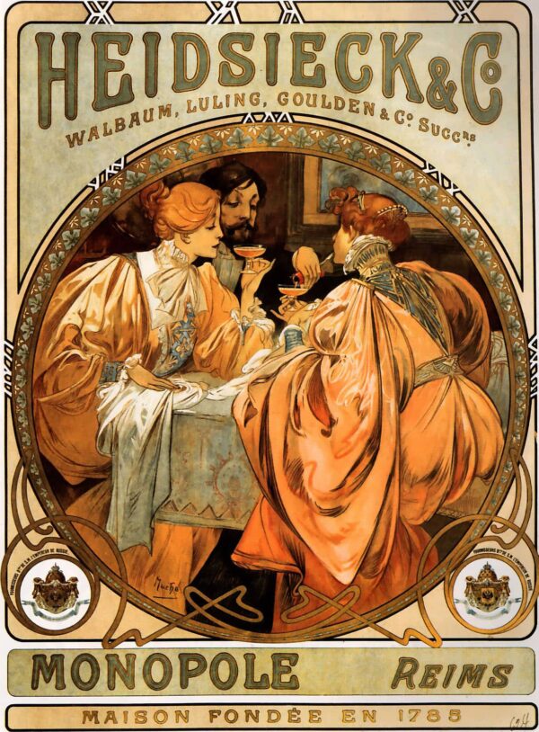 Heidsieck Alfons Mucha 70x105