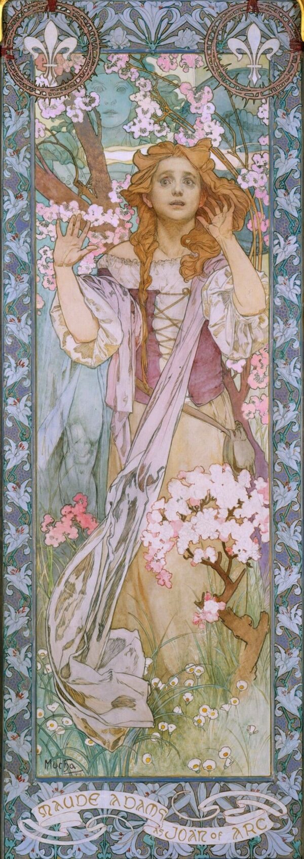 Maude Adams und Jeanne d’Arc – Mucha Alfons Mucha 60x180