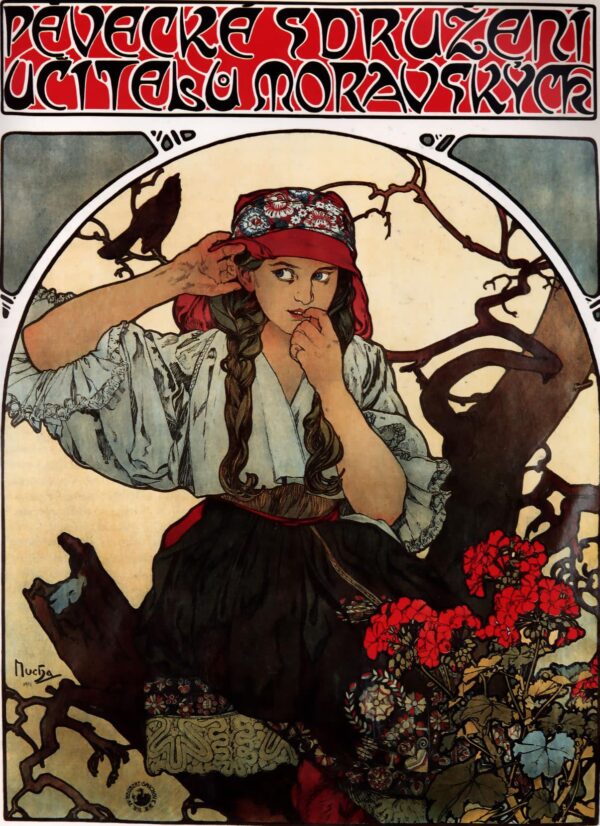 Chor der Lehrer von Mähren – Mucha Alfons Mucha 70x105