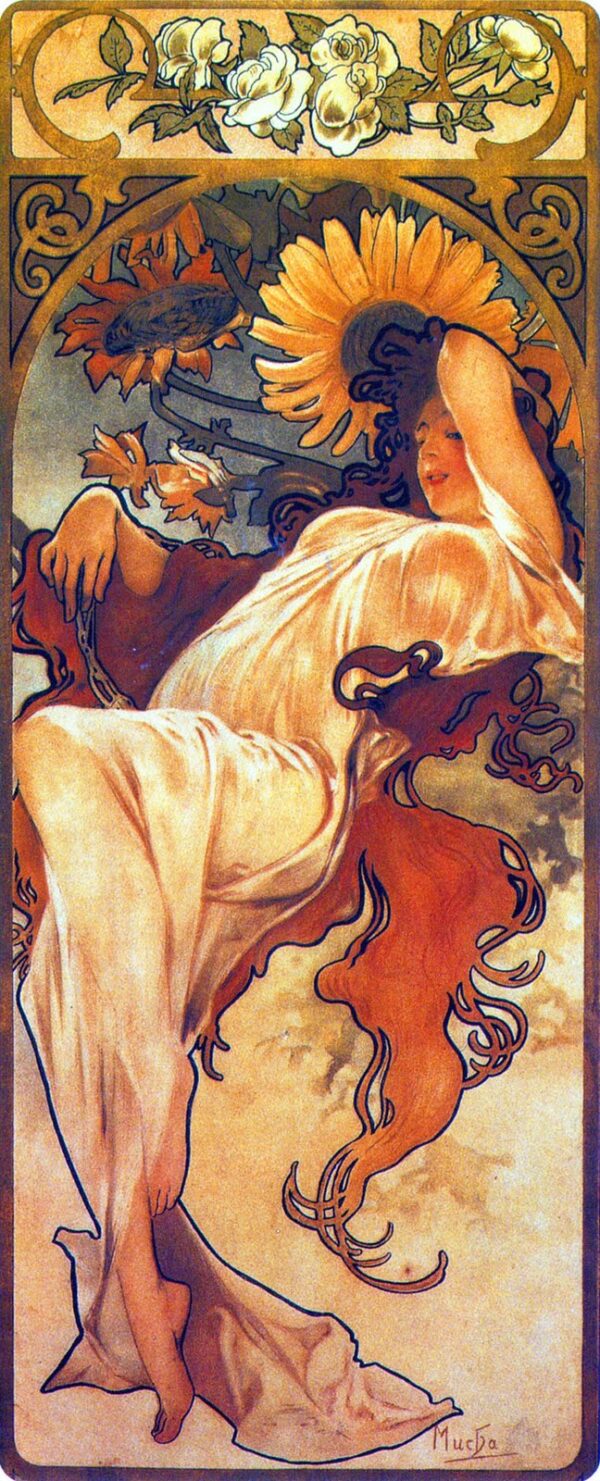 Die Jahreszeiten: Sommer – Mucha Alfons Mucha 70x160