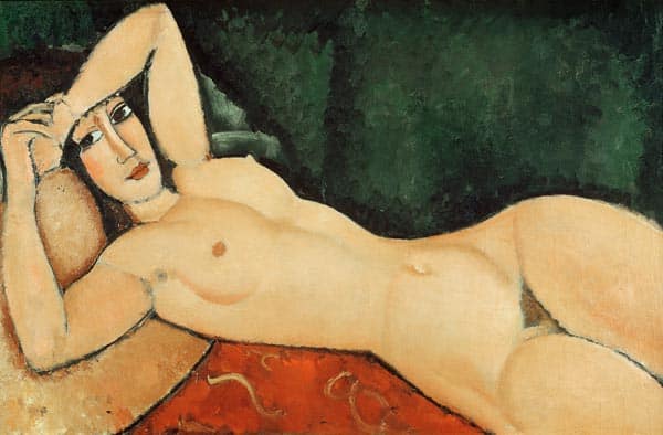 Liegender Akt mit angewinkeltem Arm – Amedeo Modigliani Amedeo Modigliani 105x70