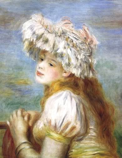 Mädchen mit einer Spitzenhaube – Pierre-Auguste Renoir Pierre-Auguste Renoir 70x85