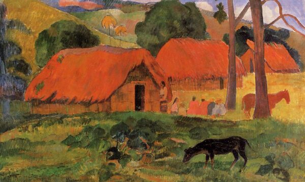 Der Hund vor der Hütte – Paul Gauguin Paul Gauguin 120x70