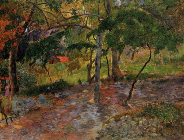 Landschaft im Tropenstil – Paul Gauguin Paul Gauguin 85x75