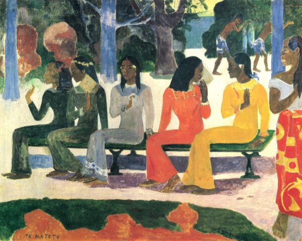 Ta matete – Paul Gauguin: „Der Tod Paul Gauguin 85x75