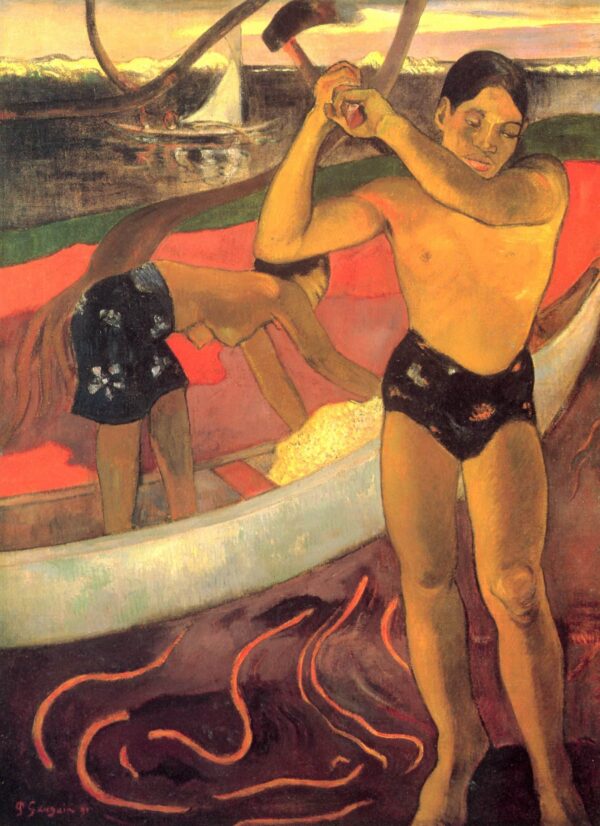 Der Mann mit der Axt – Paul Gauguin Paul Gauguin 70x105