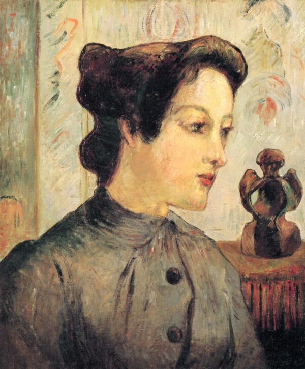 Porträt einer jungen Frau – Paul Gauguin Paul Gauguin 70x85