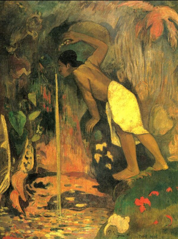 Geheimnisvolle Quelle – Paul Gauguin Paul Gauguin 70x85